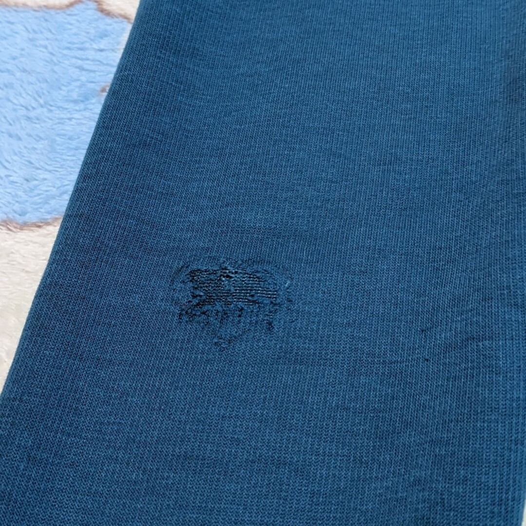 Bee(ビー)の韓国子供服Bee　裏起毛パンツ　ターコイズブルー　130センチ キズあり キッズ/ベビー/マタニティのキッズ服女の子用(90cm~)(パンツ/スパッツ)の商品写真