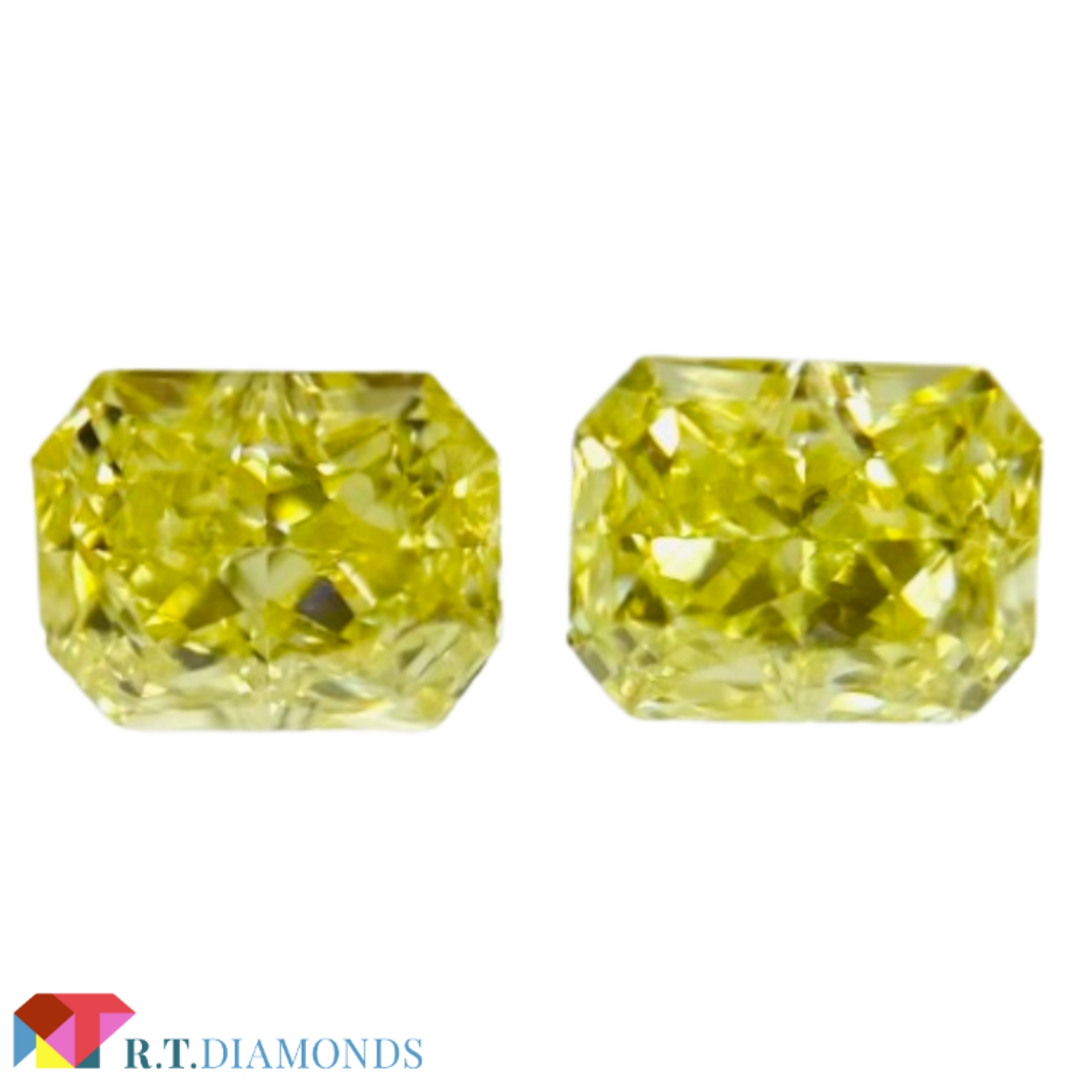 FANCY INTENSE YELLOW 0.118ct＆0.111ct/RADのサムネイル