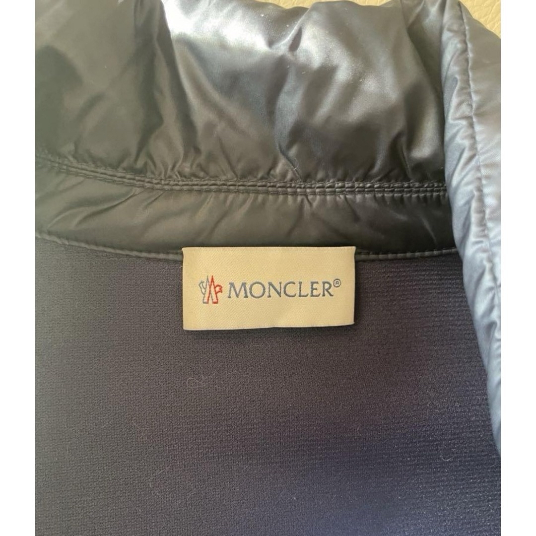 MONCLER(モンクレール)のMONCLERモンクレール ニットジャケット アウターレディース M ダウン切替 レディースのジャケット/アウター(ダウンジャケット)の商品写真