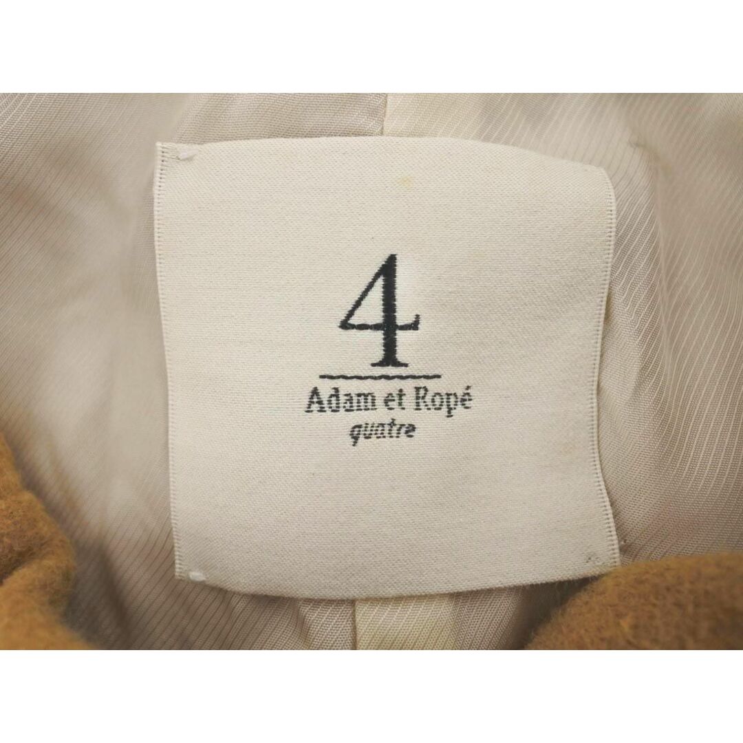 Adam et Rope'(アダムエロぺ)のADAM ET ROPE' アダムエロペ アンゴラ混 ノーカラー コート size36/ベージュ ■◆ レディース レディースのジャケット/アウター(その他)の商品写真