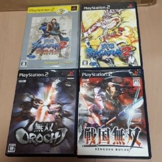 プレイステーション2(PlayStation2)の【動作確認済み】PlayStation2 戦国バサラ&無双 4本セット(家庭用ゲームソフト)