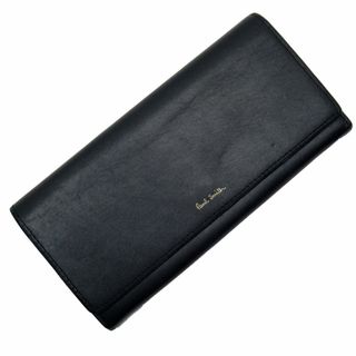 ポールスミス(Paul Smith)のポール スミス Paul Smith 二つ折り長財布 レザー ネイビー メンズ 送料無料【中古】 g3941a(折り財布)