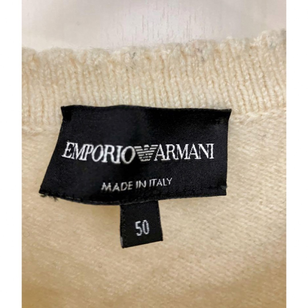 Emporio Armani(エンポリオアルマーニ)のエンポリオアルマーニ ニット、　ニット、　白ニット、　セーター、　ブランドニット メンズのトップス(ニット/セーター)の商品写真