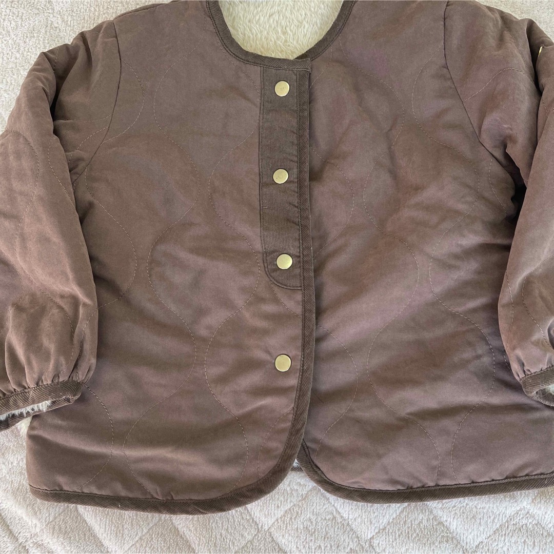 WILL MERY(ウィルメリー)のウィルメリー、上着、丸高衣料、キルティング、ボア、サイズ110 キッズ/ベビー/マタニティのキッズ服女の子用(90cm~)(ジャケット/上着)の商品写真