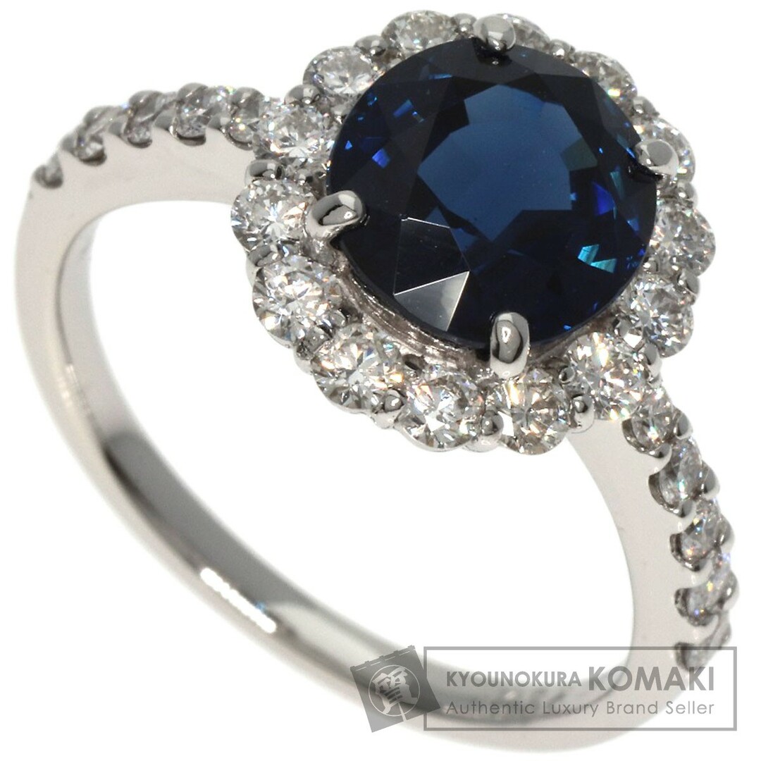 SELECT JEWELRY サファイア vivid to deep blue ダイヤモンド リング・指輪 PT950 レディース レディースのアクセサリー(リング(指輪))の商品写真