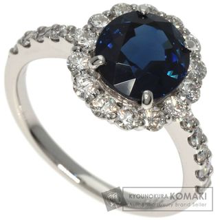 SELECT JEWELRY サファイア vivid to deep blue ダイヤモンド リング・指輪 PT950 レディース(リング(指輪))