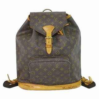 ルイヴィトン(LOUIS VUITTON)の本物 ルイヴィトン LOUIS VUITTON LV モンスリ GM モノグラム リュックサック バックパック ブラウン M51135 Montsouris ビトン バッグ 中古	(リュック/バックパック)