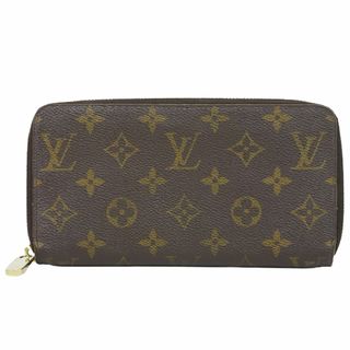 ルイヴィトン(LOUIS VUITTON)の本物 ルイヴィトン LOUIS VUITTON LV ジッピーウォレット モノグラム ラウンドファスナー 長財布 ロングウォレット ブラウン M60017 Zippy Wallet ビトン 中古(財布)