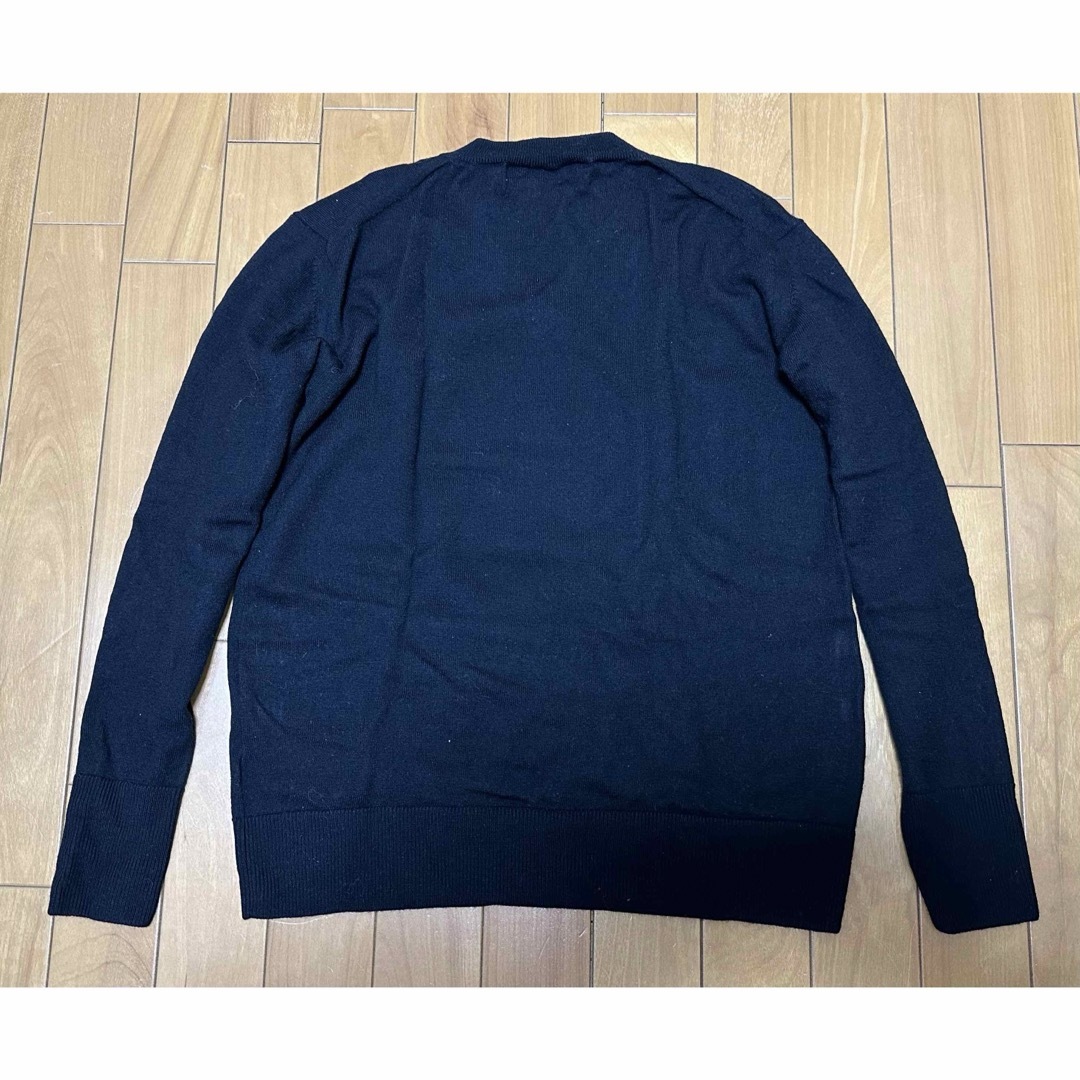 LE CIEL BLEU(ルシェルブルー)のLE CIEL BLEU ウール100％ Vネックセーター(長袖)(38)黒 レディースのトップス(ニット/セーター)の商品写真