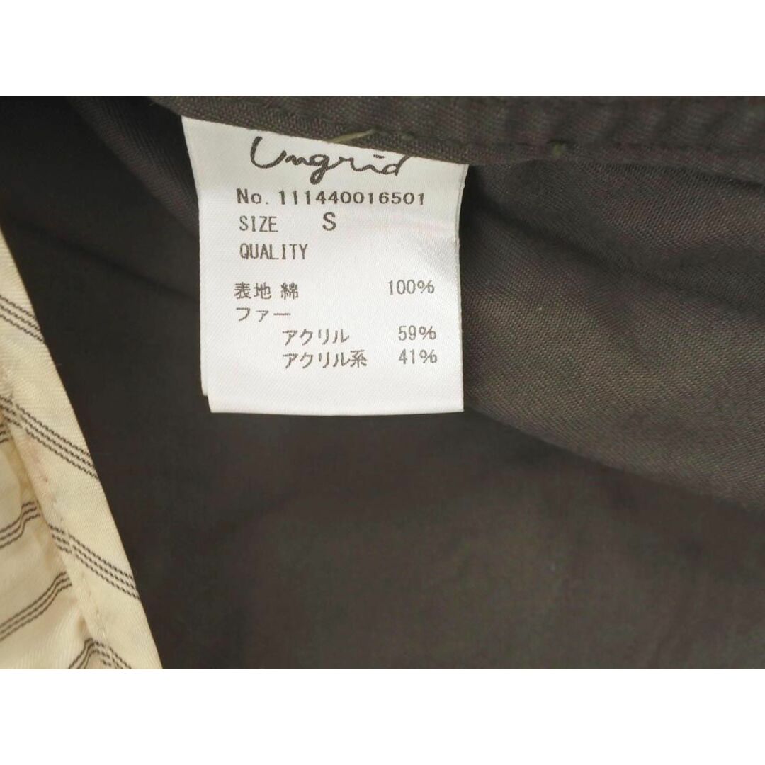 Ungrid(アングリッド)のUngrid アングリッド フェイクファー ダウンライナー付き モッズ コート sizeS/カーキ ◆■ レディース レディースのジャケット/アウター(モッズコート)の商品写真