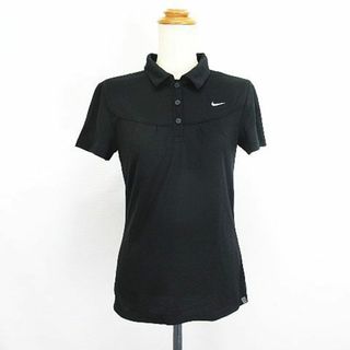 ナイキ(NIKE)のナイキ TENNIS ポロシャツ 半袖 DRI-FIT ロゴ M ブラック(ウェア)