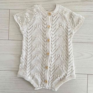 ザラキッズ(ZARA KIDS)のZARA ZARABABY ザラ　ザラベビー　ニットロンパース (ロンパース)