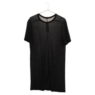 リックオウエンス(Rick Owens)のRick Owens リックオウエンス ロング丈クルーネック半袖Tシャツ RU20S7264-JS ブラック(Tシャツ/カットソー(半袖/袖なし))