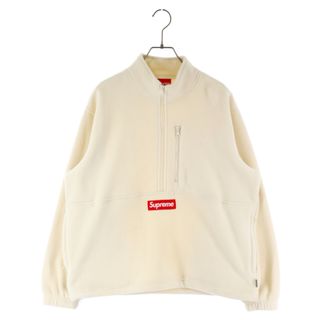 シュプリーム(Supreme)のSUPREME シュプリーム 21AW Polartec Half Zip Pullover ポーラーテックハーフジッププルオーバー フリースジャケット ホワイト(フライトジャケット)