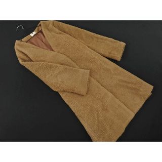 ブージュルード(Bou Jeloud)のブージュルード ボア ノーカラー コート size38/茶 ◆■ レディース(その他)