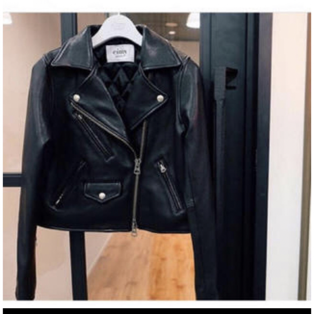 eimy istoire(エイミーイストワール)のeimy istoire leather riders jacket レディースのジャケット/アウター(ライダースジャケット)の商品写真