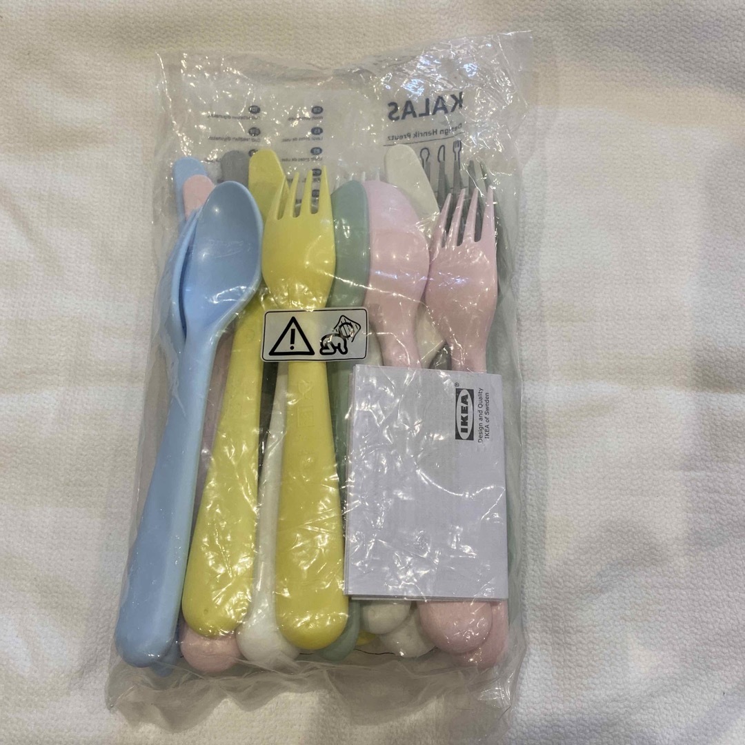 IKEA(イケア)のIKEA  イケア　キッズ　カトラリー　子ども用　新品 インテリア/住まい/日用品のキッチン/食器(カトラリー/箸)の商品写真