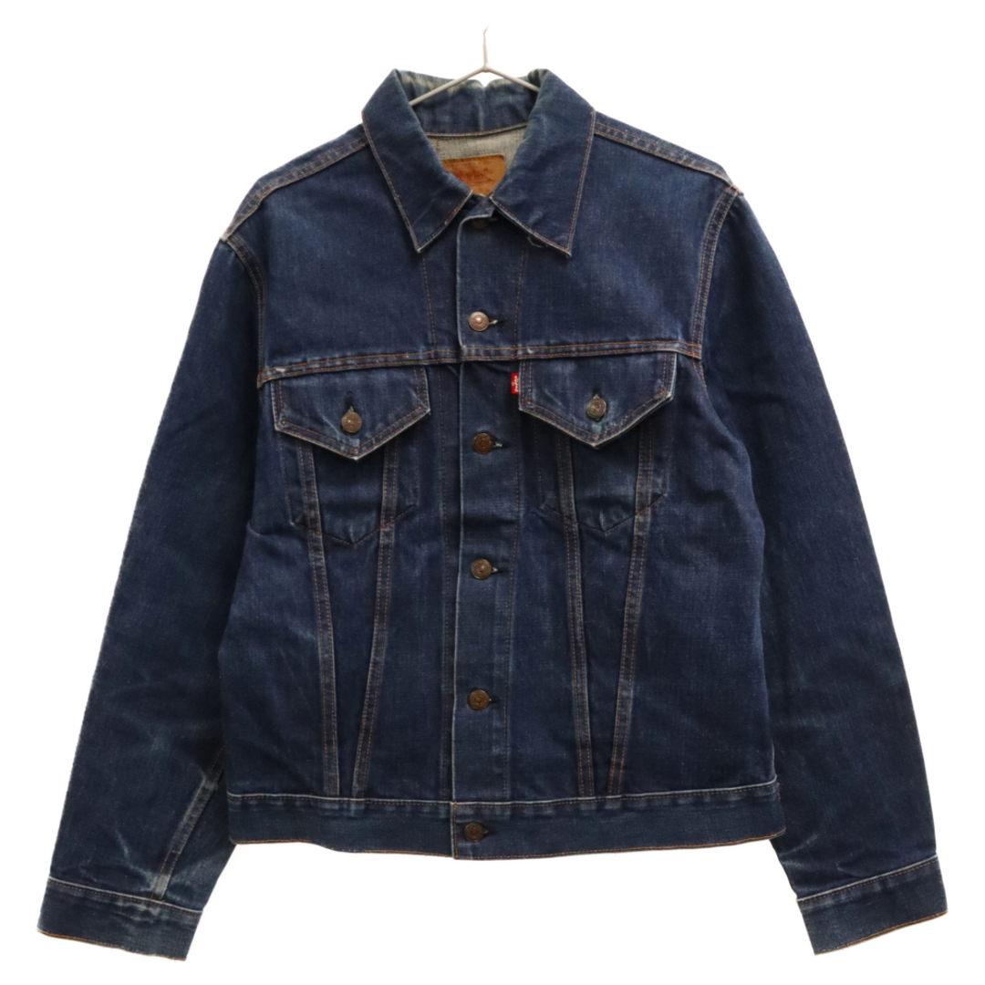 455センチ袖丈Levi's リーバイス 70s VINTAGE 70505 ボタン裏52 ケアタグ付 スモールe デニムジャケット インディゴ