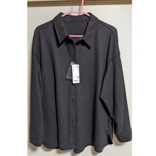 ユニクロ(UNIQLO)のユニクロ×ジャージーシャツジャケットLサイズ(シャツ/ブラウス(長袖/七分))