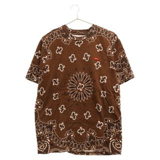 シュプリーム(Supreme)のSUPREME シュプリーム 21SS Small Box Tee Bandana スモールボックスロゴ バンダナ 半袖Tシャツ ブラウン(Tシャツ/カットソー(半袖/袖なし))