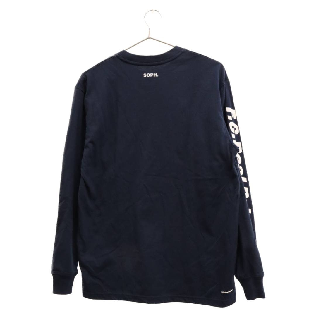 655センチ身幅F.C.R.B. エフシーアールビー 22AW L/S AUTHENTIC TEAM POCKET TEE ポケット ロングスリーブカットソー 長袖Tシャツ ネイビー FCRB-222073