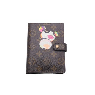 ルイヴィトン(LOUIS VUITTON)のLOUIS VUITTON ルイヴィトン 手帳カバー アジェンダPM モノグラムパンダ 村上隆 R20011 美品 中古 57541(手帳)