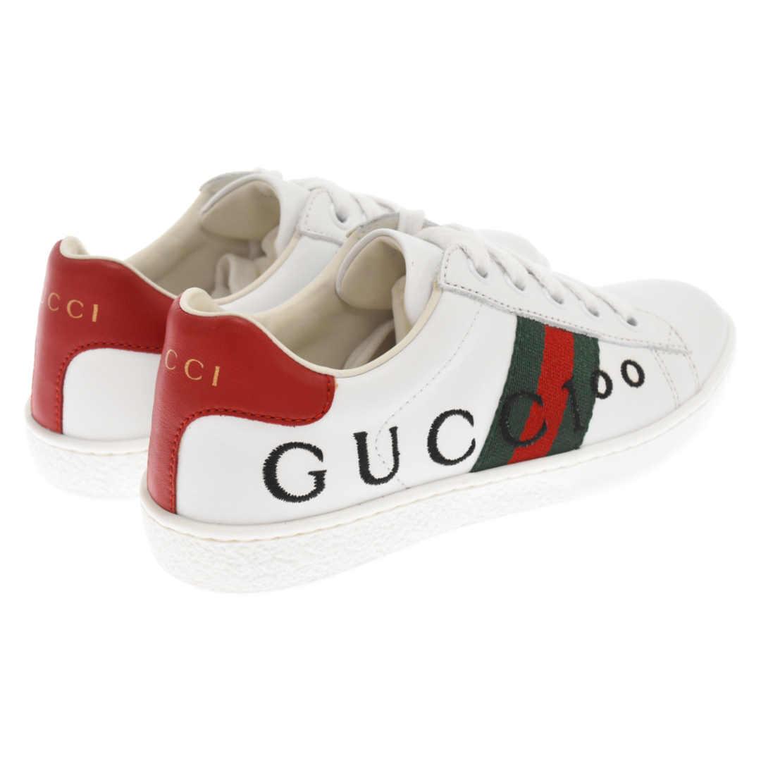 Gucci(グッチ)のGUCCI グッチ ロゴ刺繍 シェリーライン ローカットスニーカー ホワイト 681855 キッズ IT30 メンズの靴/シューズ(スニーカー)の商品写真