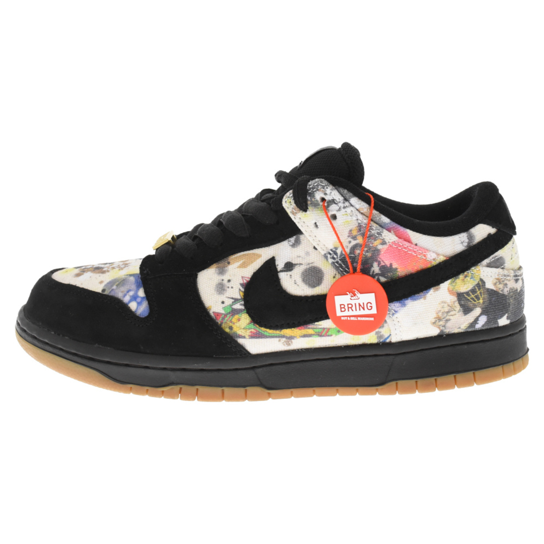 NIKE SB ナイキエスビー ×SUPREME SB Rammellzee DUNK LOW ナイキエスビー ラメルジー エスビー ダンク ローカットスニーカー ブラック US8.5/26.5cm FD8778-001天然繊維天然皮革底