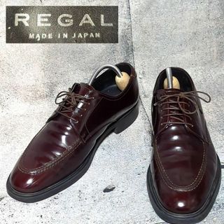 リーガル(REGAL)のREGAL 革靴 外羽根 Uチップ 赤茶系 24 1/2  ビジネス カジュアル(ドレス/ビジネス)