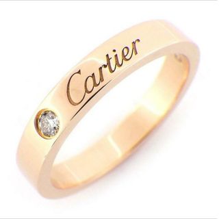 カルティエ(Cartier)のカルティエ Cartier リング エングレーブド ウェディング バンド ロゴ(リング(指輪))