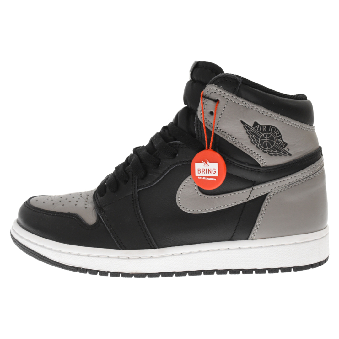 NIKE ナイキ AIR JORDAN 1 RETRO HIGH OG SHADOW 555088-013 エアジョーダン1 ハイカットスニーカー シャドウ グレー/ブラック US8.5/26.5cm102センチ甲