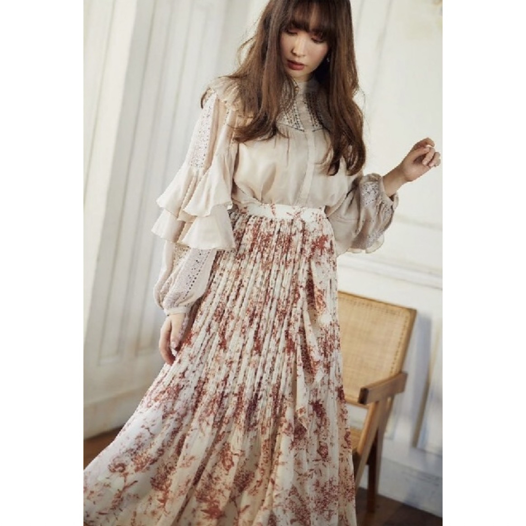 Her lip to(ハーリップトゥ)のHer lip to Pleated Chiffon Long Skirt レディースのスカート(ロングスカート)の商品写真