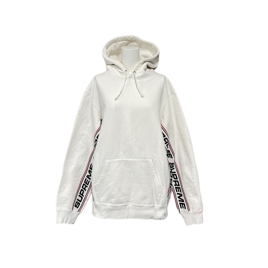 SUPREME シュプリーム パーカー 2019AW Text Rib Hooded Sweat Shirt サイズM ホワイト 57320EUM表記サイズ