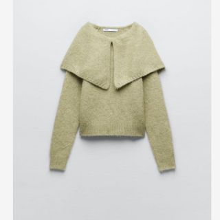 ザラ(ZARA)のZARA ニットセーターワイドラペル(ニット/セーター)