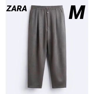 ザラ(ZARA)の【新品】ZARA フェイクスエード WIED-FIT  パンツ　M31(その他)