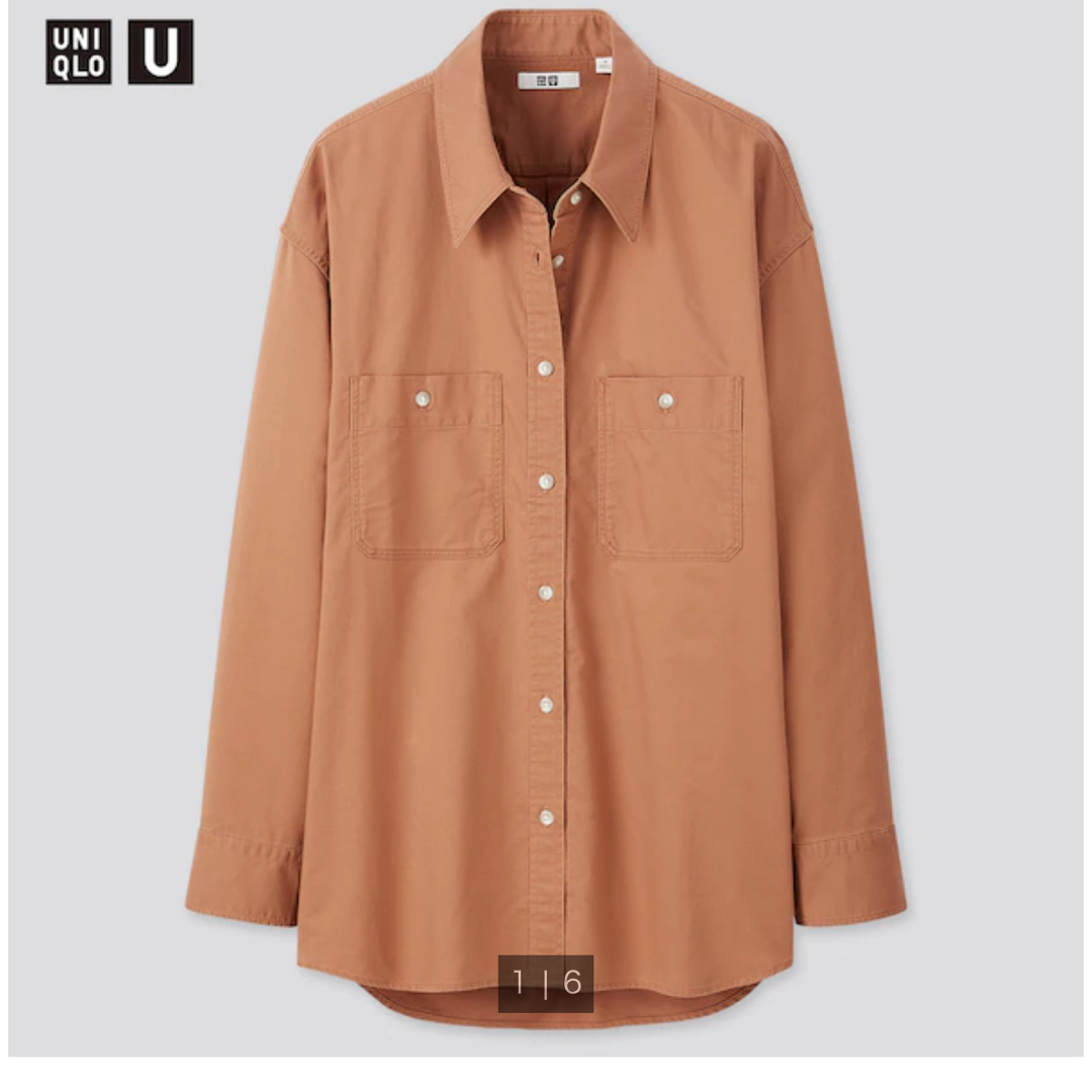 UNIQLO(ユニクロ)のUNIQLO U ダブルポケットオーバーサイズシャツ メンズのトップス(シャツ)の商品写真