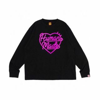 ヒューマンメイド(HUMAN MADE)のヒューマンメイド　HUMAN MADE　Tシャツ　ロンT ブラック　Mサイズ(Tシャツ/カットソー(七分/長袖))