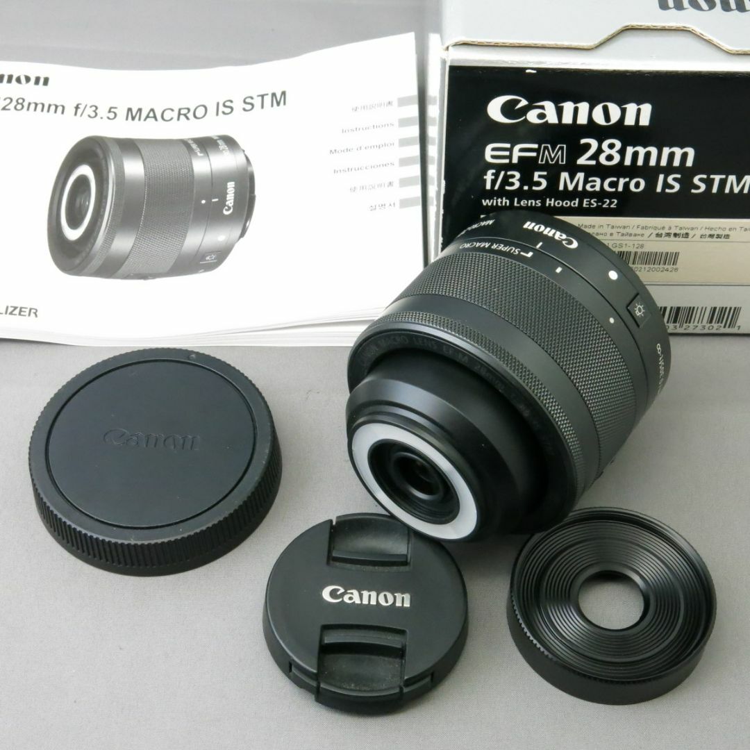 キヤノン　EF-M28mmF3.5MACRO IS STMスマホ/家電/カメラ
