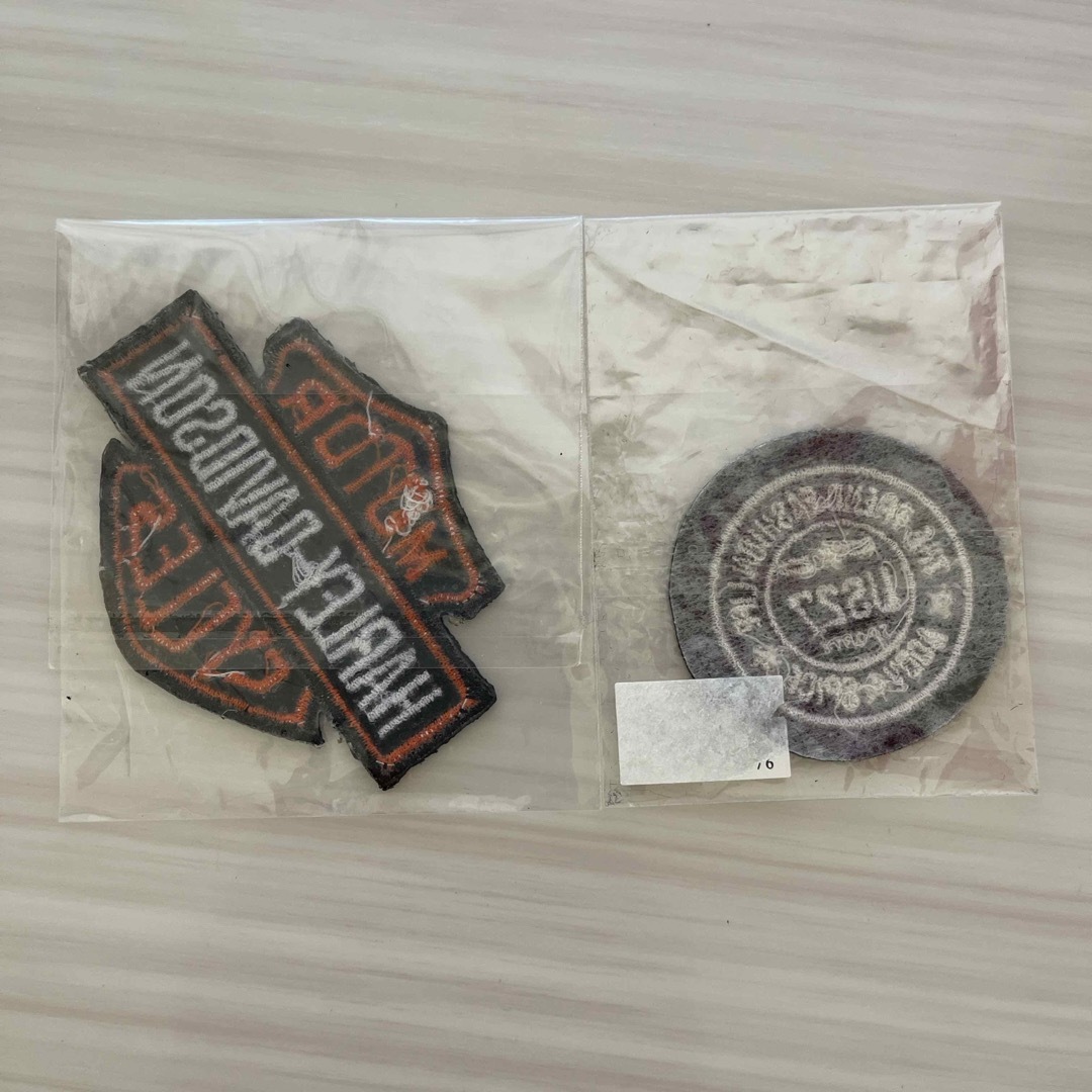 Harley Davidson(ハーレーダビッドソン)のHARLEY DAVIDSONワッペン新品未使用2枚セット メンズのジャケット/アウター(ライダースジャケット)の商品写真