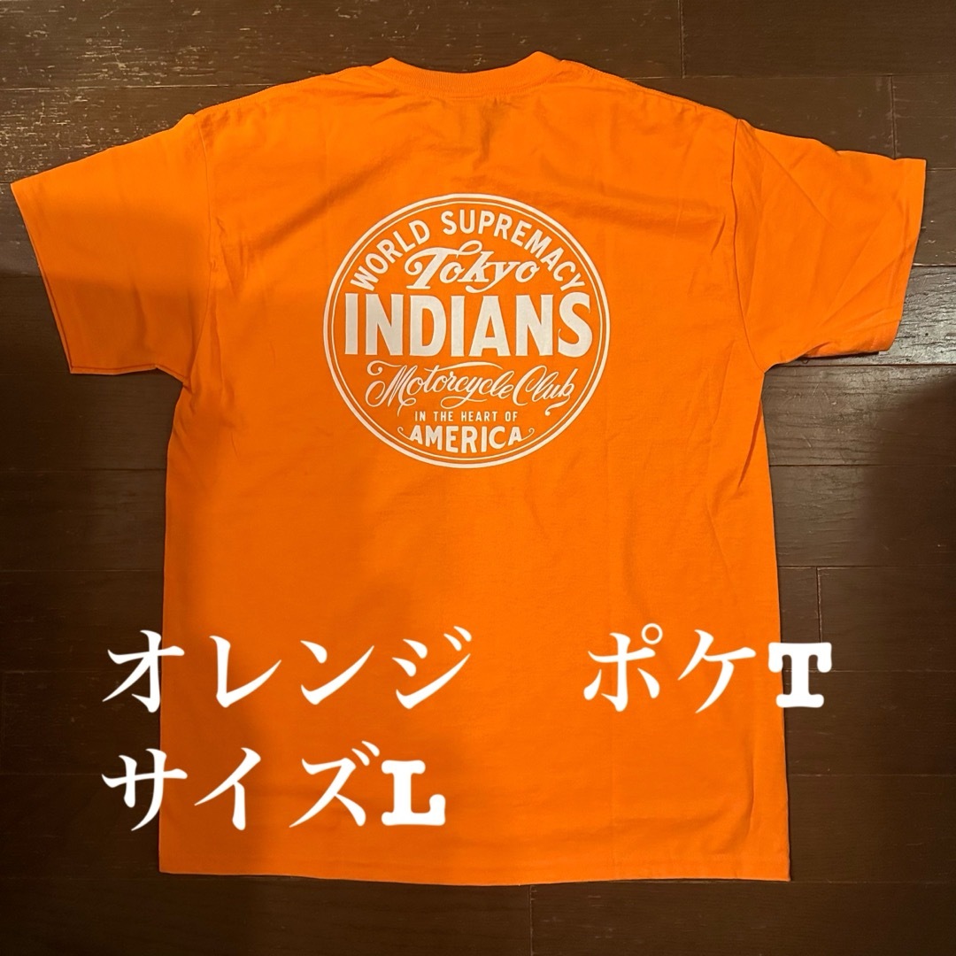 30％OFF】 東京インディアンズ Tシャツ ORANGE L tokyo indians - トップス