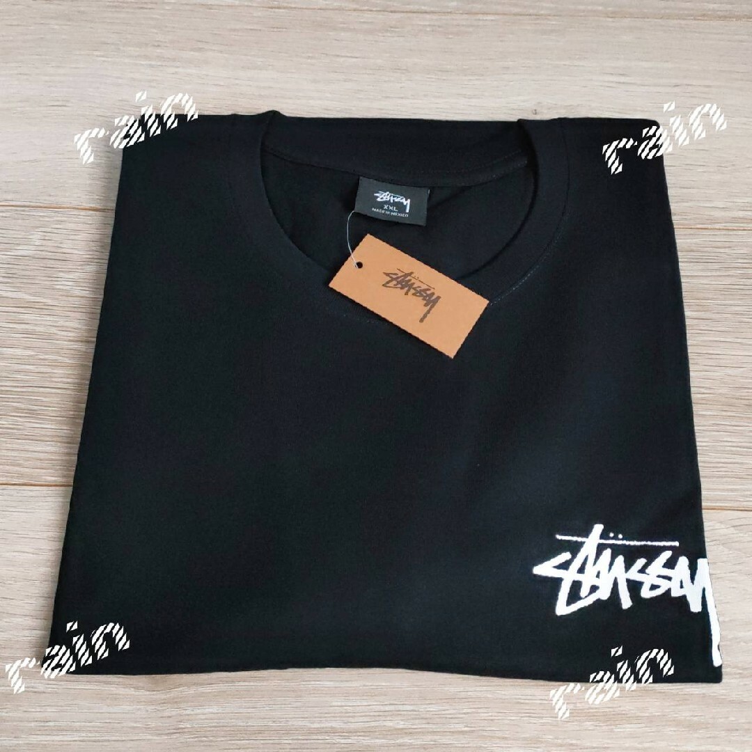 STUSSY(ステューシー)のステューシー Tシャツ 半袖 STUSSYDenim TearsブラックXXL メンズのトップス(Tシャツ/カットソー(半袖/袖なし))の商品写真