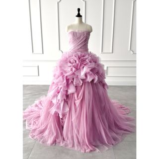 ヴェラウォン VERA WANG BRIDE ヘイリー プリンセスライン ウェディングドレス ピンク(ウェディングドレス)