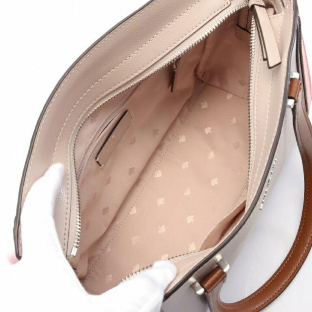 kate spade new york(ケイトスペードニューヨーク)の ハンドバッグ レザー ピンクベージュ マルチカラー 2WAY レディースのバッグ(ハンドバッグ)の商品写真