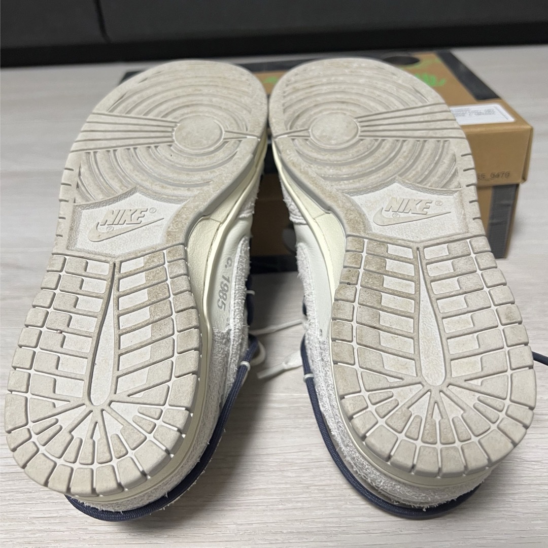 NIKE(ナイキ)のOff-White × Nike Dunk Low 23.5 オフホワイト レディースの靴/シューズ(スニーカー)の商品写真