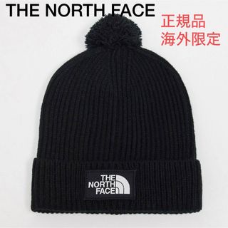 ザノースフェイス(THE NORTH FACE)のメンズ レディース ノースフェイス ニット帽  ポンポン ビーニー ブラック(ニット帽/ビーニー)