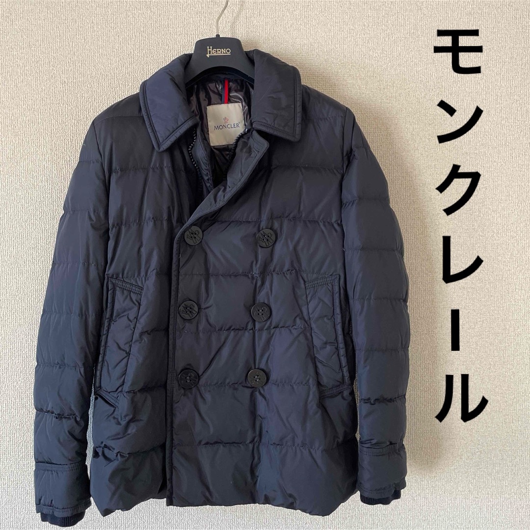 モンクレール MONCLER ダウンジャケット 美品 コート メンズ ピーコート | フリマアプリ ラクマ