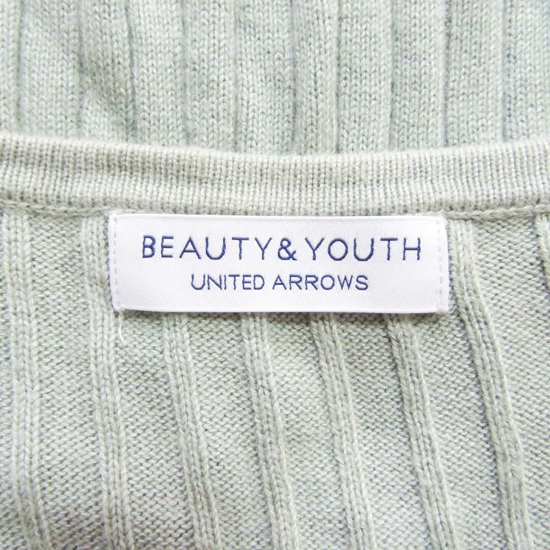 BEAUTY&YOUTH UNITED ARROWS(ビューティアンドユースユナイテッドアローズ)のビューティーアンドユースユナイテッドアローズ　シルク混リブニット レディースのトップス(ニット/セーター)の商品写真