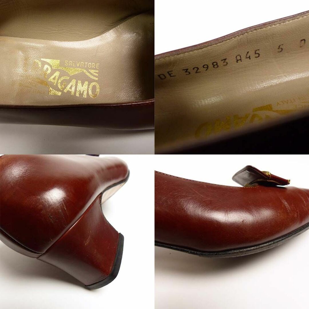 Salvatore Ferragamo(サルヴァトーレフェラガモ)のイタリア製 サルヴァトーレ フェラガモ  パンプス /  ローファー 5 D レディースの靴/シューズ(ハイヒール/パンプス)の商品写真