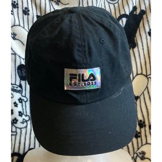 フィラ(FILA)の洗濯済ローキャップ♪フリーサイズ　FILA フィラ　頭の小さい女性か子供向け(キャップ)