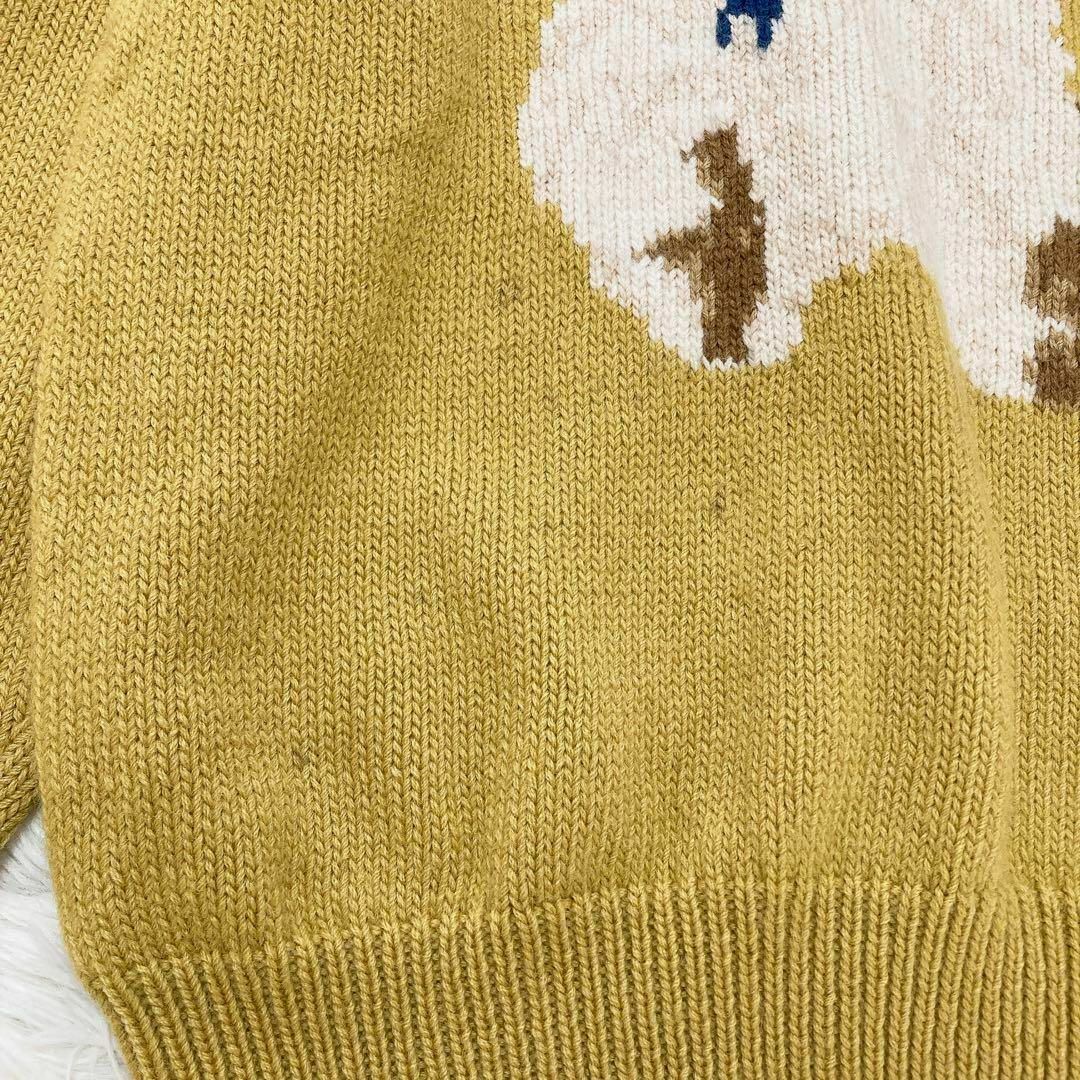KANEKO ISAO(カネコイサオ)のカネコイサオ　クマ　ニット　からし色　黄色　テディベア　メンズ　ゆったり メンズのトップス(ニット/セーター)の商品写真